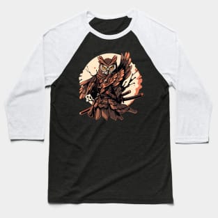 samurai owl Baseball T-Shirt